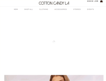 Tablet Screenshot of cottoncandyla.com